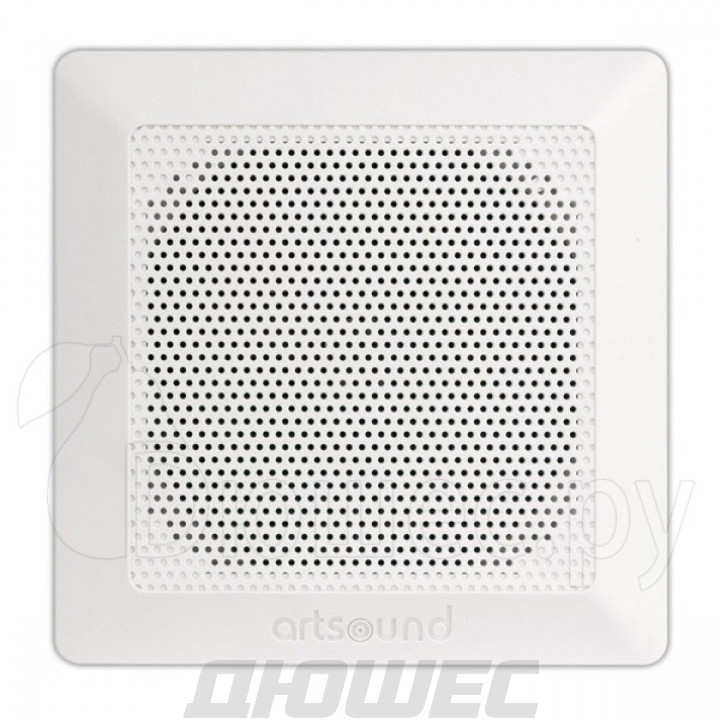Встраиваемые влагозащищенные квадратные динамики (2шт) Artsound Waterproof DC84 100 Вт белый