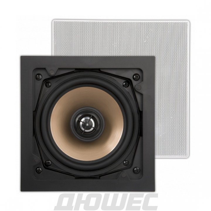Встраиваемые влагозащищенные квадратные динамики (2шт) Artsound HPSQ525 60 Вт белый