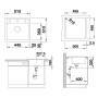 Мойка кухонная Blanco Dalago 5 Silgranit PuraDur 518528 из гранита серый беж