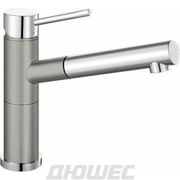 Смеситель Blanco Alta 520730 для кухонной мойки серый, хром