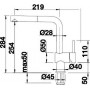 Смеситель Blanco Linus 514024 для кухонной мойки хром