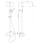 Душевая стойка Bravat Riffle F6336370CP-A-RUS