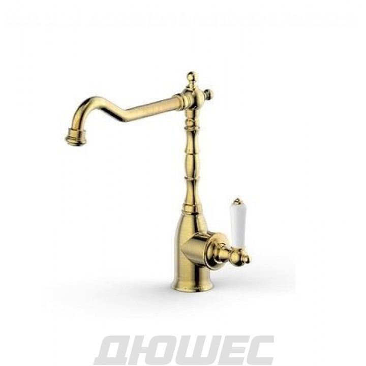 Смеситель для кухонной мойки Bravat Art F775109U-1бронза 