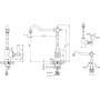 Смеситель для кухонной мойки Bravat Art F775109G-1 золото