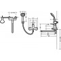 Смеситель для ванны Bravat Fit F6135188CP-LB-RUS хром