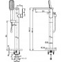 Смеситель для ванны Bravat F665104C-B3-ENG хром
