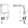 Смеситель для кухонной мойки Bravat Line F75299C-2 хром