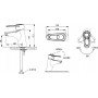 Смеситель для раковины Bravat Loop F1124182CP-RUS хром