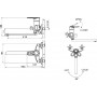 Смеситель для ванны Bravat Loop F6124182CP-02L-RUS хром