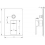 Смеситель Bravat Gina PB856101CP-2-ENG для ванны с душем