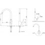 Смеситель для кухонной мойки Bravat Pure F7105161C хром
