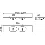 Раковина Clou Hammock CL/02.13070.25.L встраиваемая двойная 