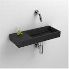 Раковина Clou Mini Wash Me CL/03.12235 45 см левая чёрная матовая