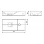 Раковина Clou Vale CL/03.02161.01.R 38х19