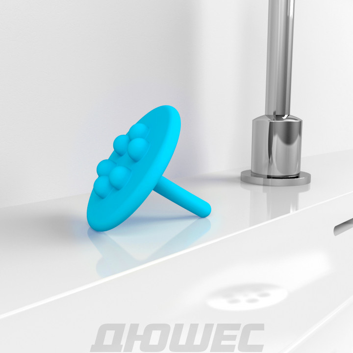 Заглушка силиконовая Clou Wash Me CL/06.55012, голубая