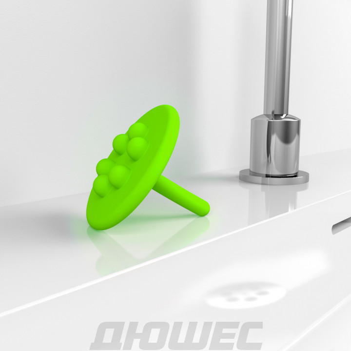 Заглушка силиконовая Clou Wash Me CL/06.55013, зелёная