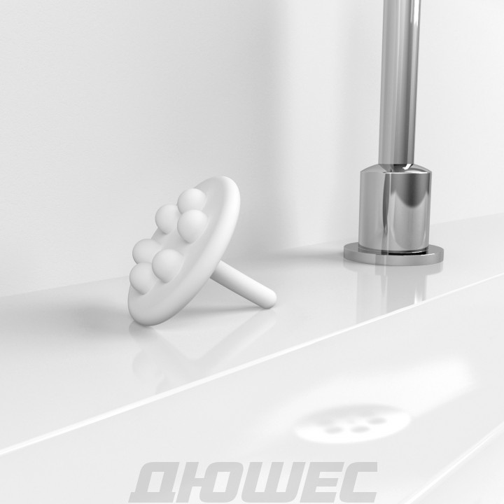 Заглушка силиконовая Clou Mini Wash Me CL/06.55020, белая