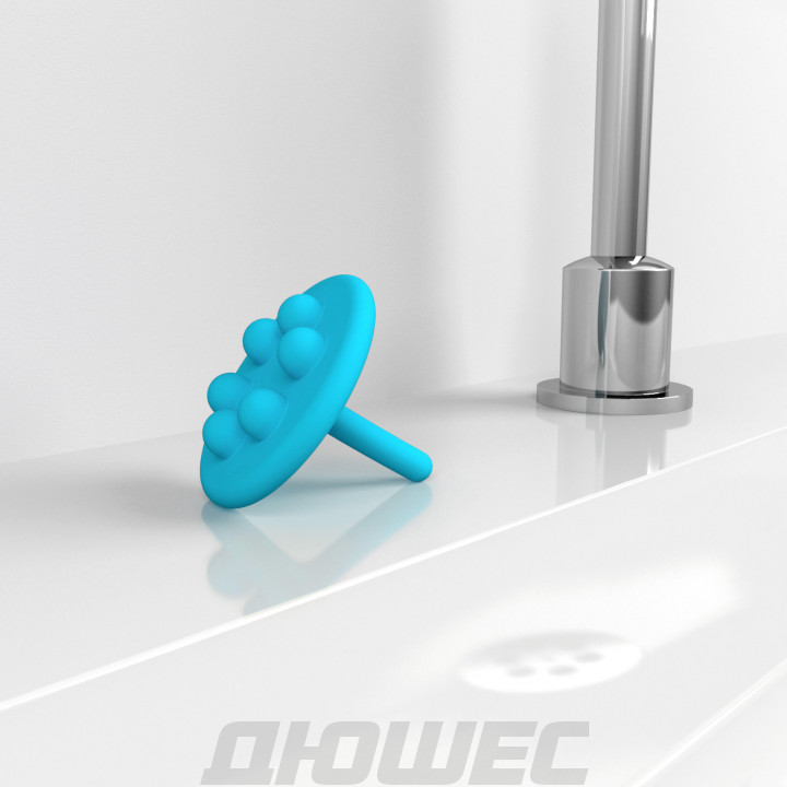 Заглушка силиконовая Clou Mini Wash Me CL/06.55022, голубая