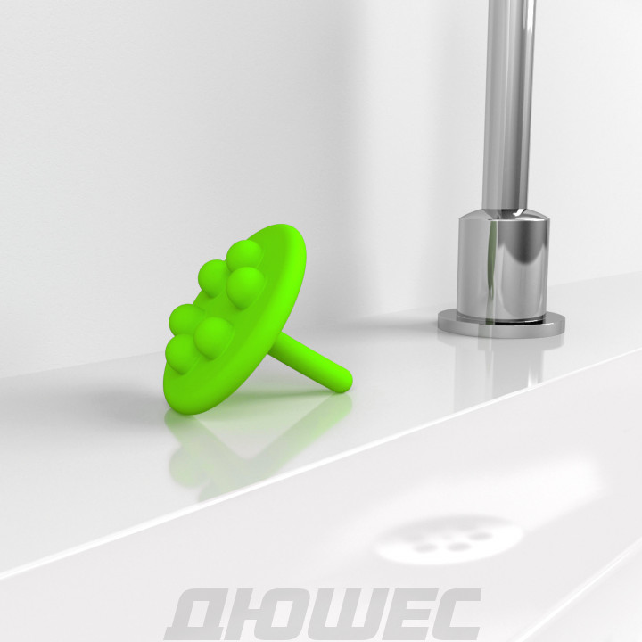Заглушка силиконовая Clou Mini Wash Me CL/06.55023, зелёная