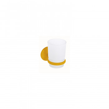Стакан детский Creavit Ducky BJ11023Y для зубных щёток с настенным держателем