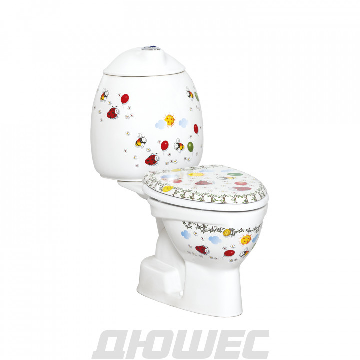 Унитаз-компакт детский Creavit Cocuk CK300-11CB00E-FF00/CK400-00CB00E-FF00/KC0802.01.1000E/IT1025 58х30.2