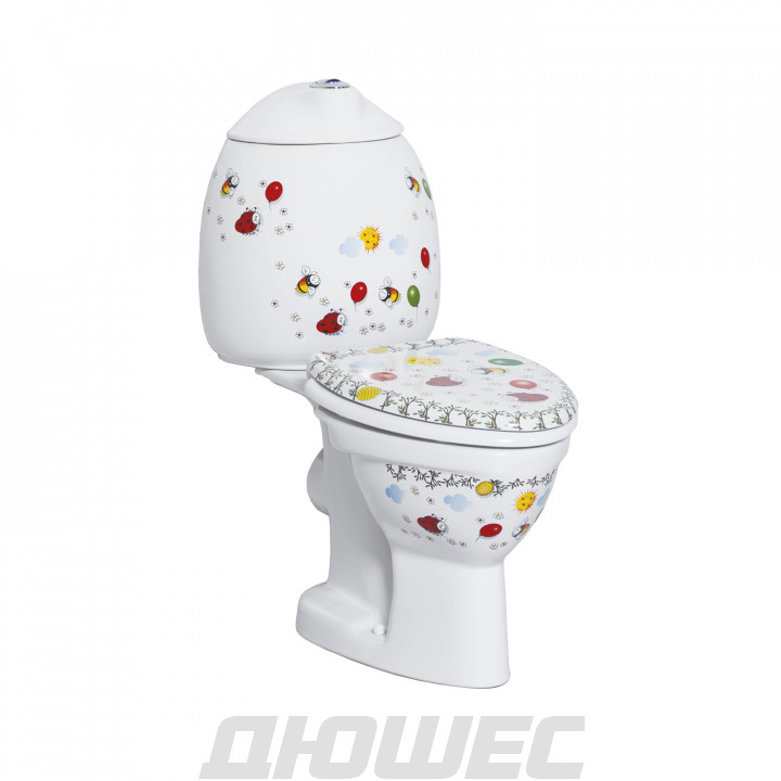 Унитаз-компакт детский Creavit Cocuk CK310-11CB00E-FF00/CK400-00CB00E-FF00/KC0802.01.1000E/IT1025 57.1х30.2