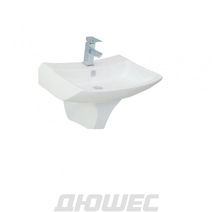 Раковина подвесная Creavit Bull BL065-00CB00E-0000/BL260-00CB00E-0000 c полупьедесталом 66х46.2