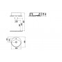 Раковина накладная Creavit Minimal MN145-00CB00E-0000 45х45