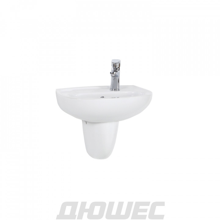 Раковина подвесная Creavit Trend TP030-00CB00E-0000/SD270-00CB00E-0000 c полупьедесталом 45.5х31.1x35.5