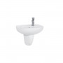 Раковина подвесная Creavit Trend TP030-00CB00E-0000/SD270-00CB00E-0000 c полупьедесталом 45.5х31.1x35.5