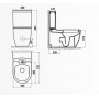 Унитаз-компакт Creavit Grande GR360-11CB00E-0000/GR410-00CB00E-0000 73.5х42