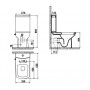 Унитаз-компакт Creavit Lara LR360-34CB00E-0001/LR410-00CB00E-0000 с биде и краном 63.8х37