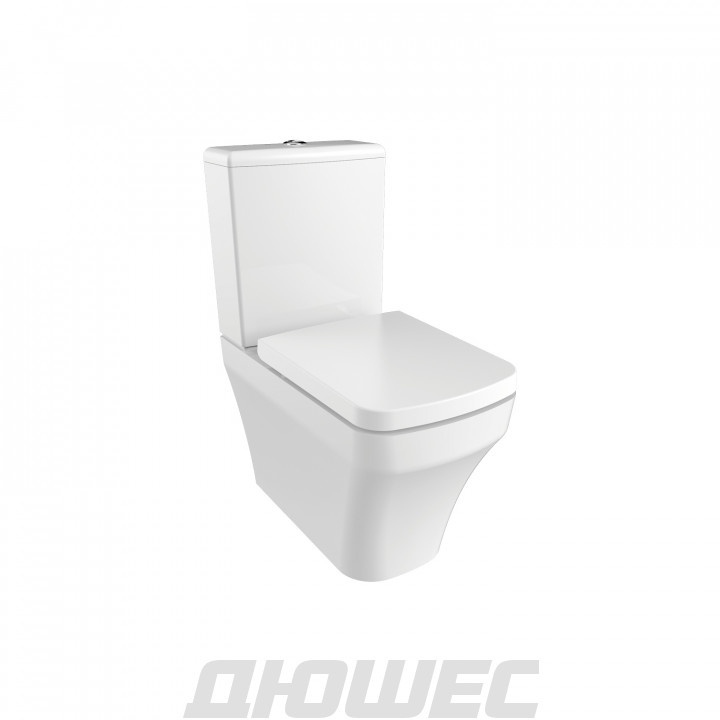 Унитаз-компакт Creavit Solo SO361-11CB00E-0000/MA410-00CB00E-0000 безободковый 62.4х36.6