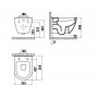 Унитаз подвесной Creavit Terra TP325-11CB00E-AK00/KC0903.01.0300E 50.2х35.5