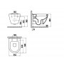 Унитаз подвесной Creavit Terra TP325-11CB00E-CA00/KC0103.03.0000E 50.8х35.6