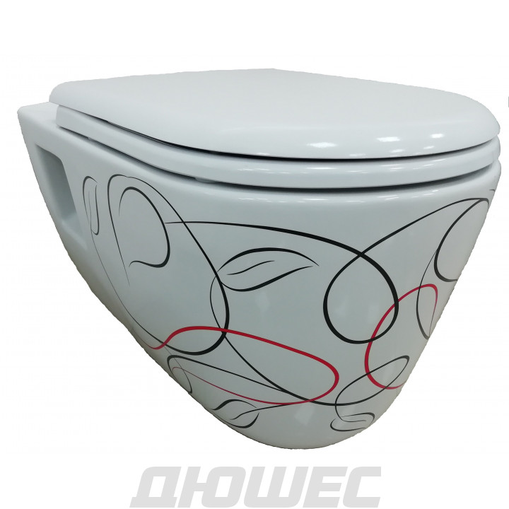 Унитаз подвесной Creavit Patera TP328.001Z0/KC0103.03.0000E 56.8х36