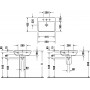 Раковина подвесная Duravit P3 Comforts 2331550000