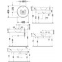 Раковина накладная Duravit Bacino 032542 42 см