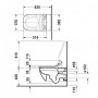 Унитаз подвесной Duravit Happy D.2 2550590000