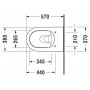 Унитаз подвесной Duravit Me by Starck 2528090000