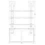 Полка Ellux Avantgarde AVA 045 3-ярусная, 80 см