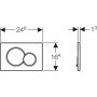 Кнопка смыва Geberit Sigma 01 115.770.KA.5 хром/матовый хром