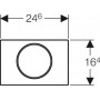 Кнопка смыва Geberit Sigma 10 115.758.KK.5 белый, золото