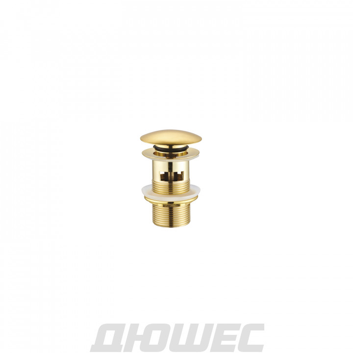 Донный клапан с переливом Creavit SF031G золото