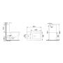 Унитаз напольный безободковый Gid Tr2170BL 63.5х36