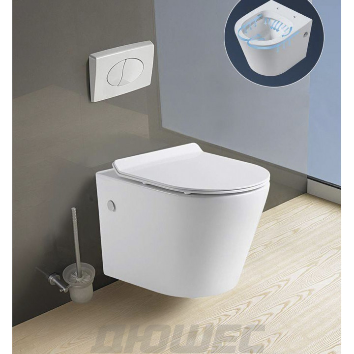 Унитаз подвесной безободковый Gid Tr2196S 48х36.5