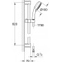Душевой гарнитур Grohe New Tempesta Cosmopolitan 27786002