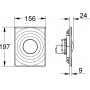 Кнопка смыва Grohe Surf 38574000