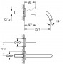 Смеситель для раковины на 2 отверстия Grohe Atrio New Classic 19918003