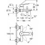 Смеситель для ванны Grohe BauEdge хром 23605000